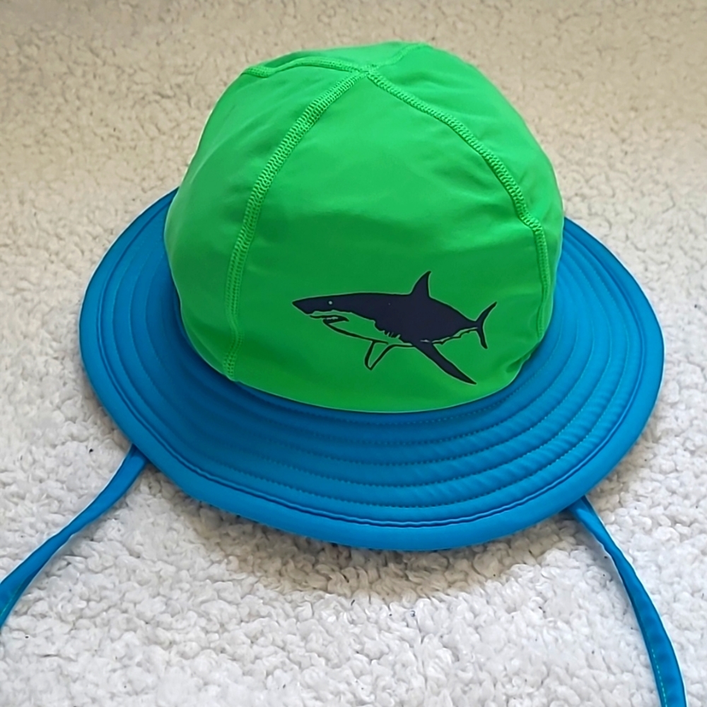 Hanna Andersson Blue & Green Sun Hat - Size S